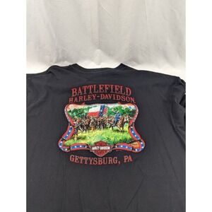 Harley-Davidson Gettysburg Battlefield‎ Artillery Black Short Sleeve T-Shirt 3XL